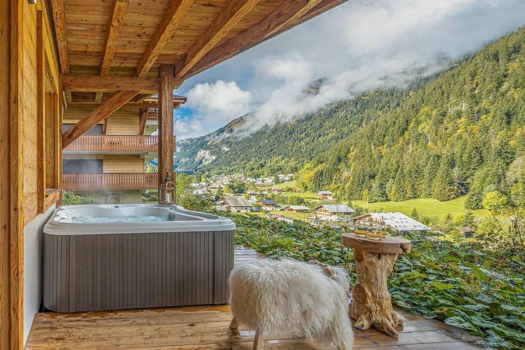 Chalet 1100 - Bo Immobilier Chatel - A Mi-Chemin Du Centre Et Du Linga - Jacuzzi Sauna Et Cheminee Zewnętrze zdjęcie